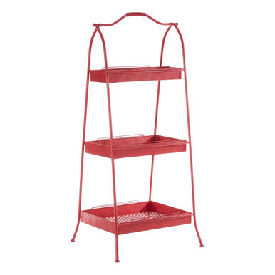 Red Metal Storage Rack | Lexa