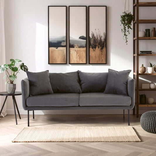 Kolding Two Seater Grey Sofa
