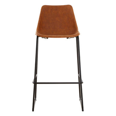 Dalston Camel Bar Chair With Black Legs