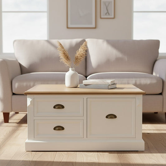 Hardwick Square Coffee Table with Drawers