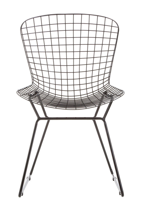 District Black Metal Wire Chair