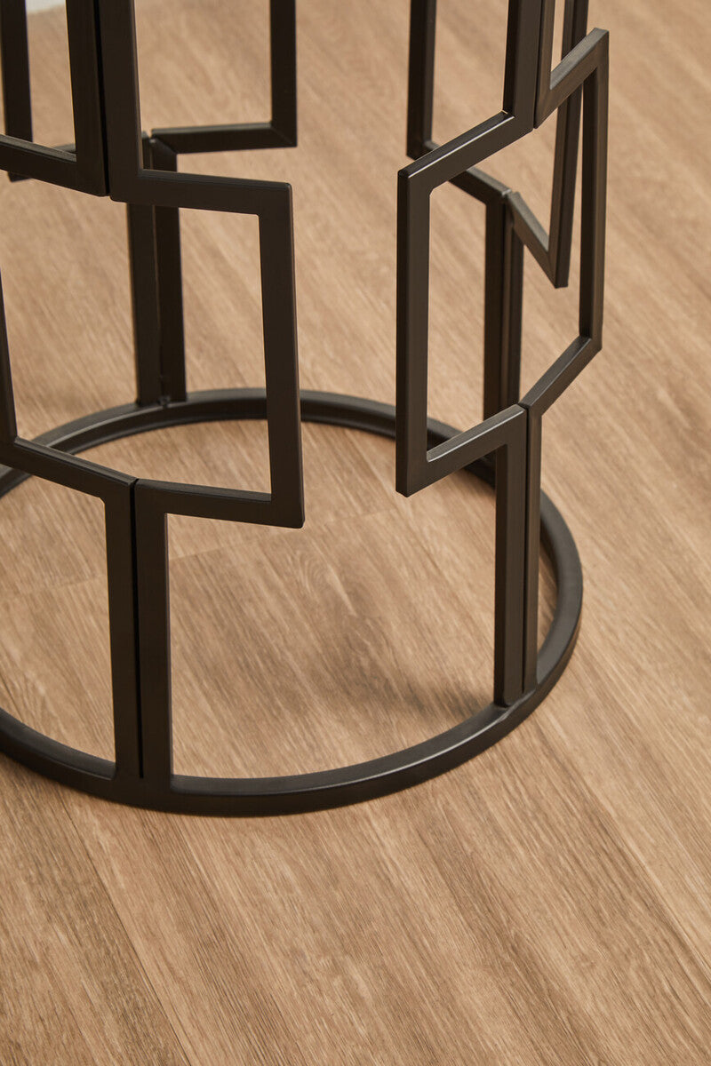 Avantis Set of 2 Square Design Black Tables