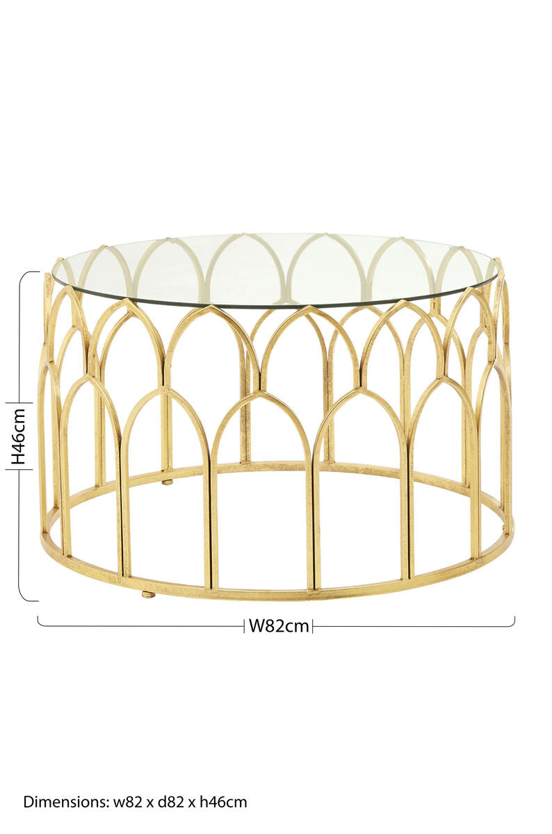 Merlin Gold Leaf Coffee Table