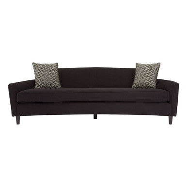 3 Seater Black Dimity Fabric Sofa | Rania