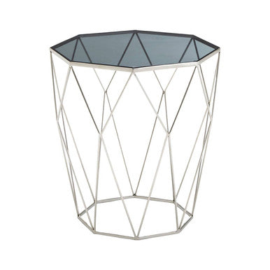 Shalimar Octagonal Silver Side Table