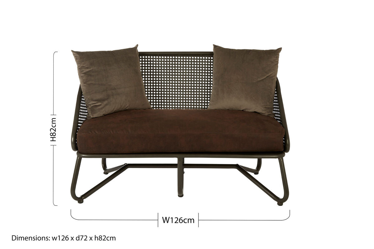 New Foundry 2 Seat Sofa With Curved Legs