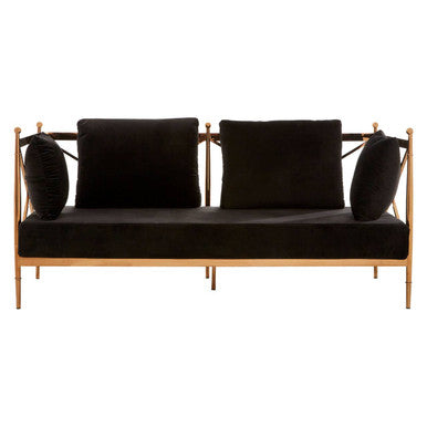 2 Seater Rose Gold Lattice Arms Sofa | Novo