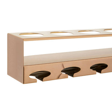 6 Bottle Rose Gold Finish Wine Rack | Novo