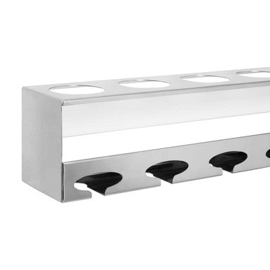 6 Bottle Silver Finish Wine Rack | Novo