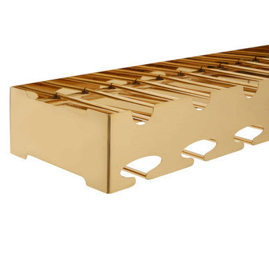 6 Bottle Gold Finish Wine Rack | Novo