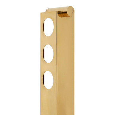 Novo 6 Bottle Gold Finish Vertical Wine Rack