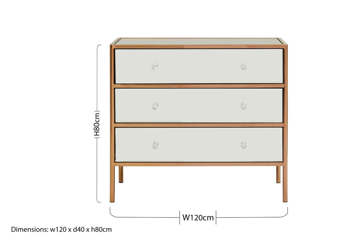 3 Drawer Chest | Goldie