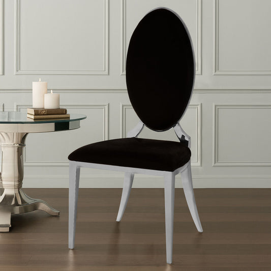 Eliza Black Velvet Dining Chair