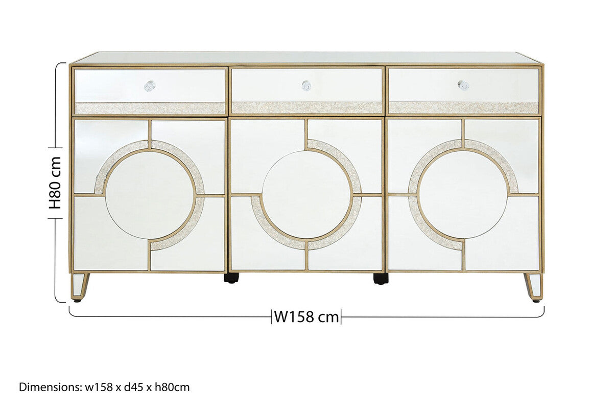 Knightsbridge Mirrored Sideboard