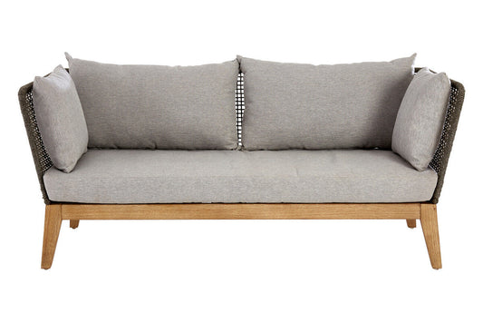 3 Seater Grey Sofa with Wooden Legs, Opus