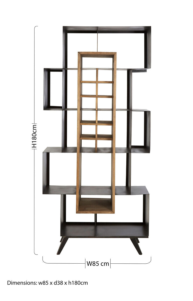 Black Iron Frame Shelf Unit | Mason