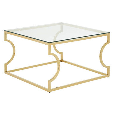 Allure Tempered Glass Curved Frame Coffee Table
