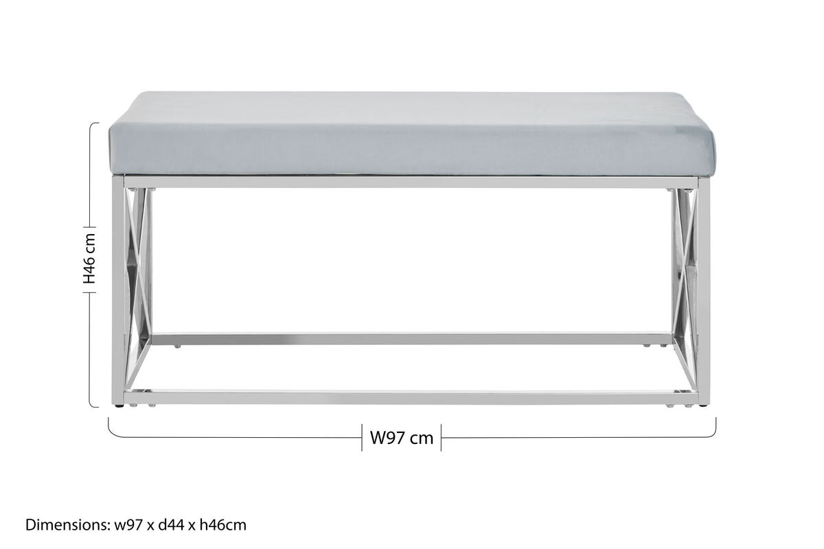 Allure Powder Blue Bench
