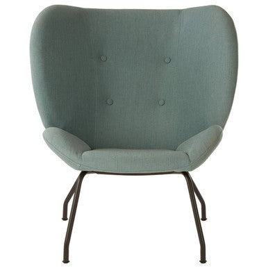 Kolding Green Fabric Accent Chair with Button Tufting