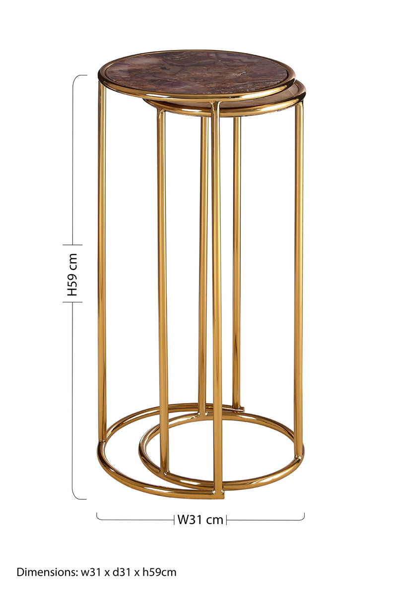 Vita Set Of 2 Nesting Side Tables