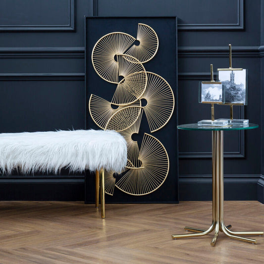 Miley Side Table With Glass Top