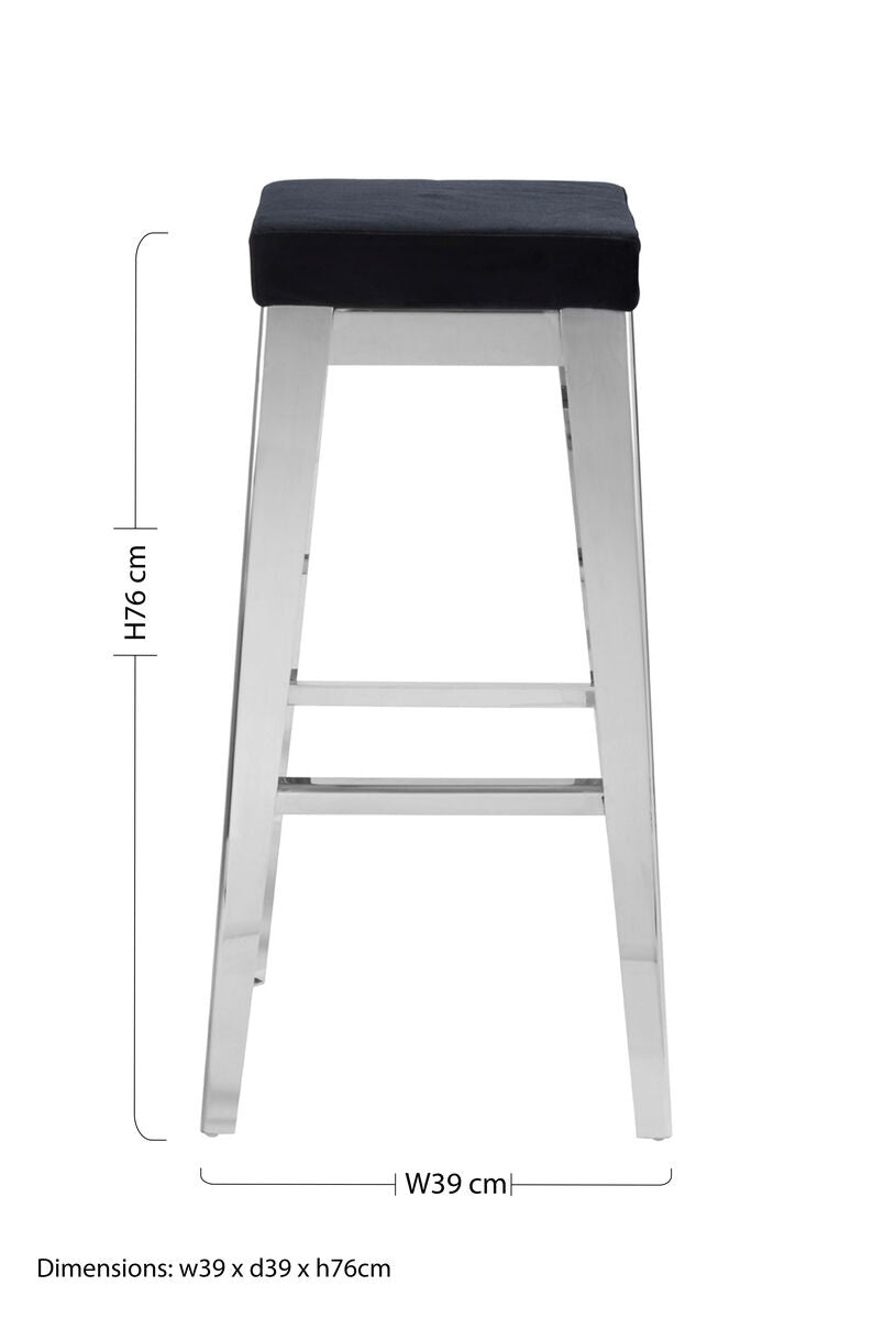 Horizon Silver Bar Stool