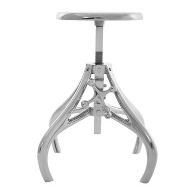 Maxi Silver Iron Stool