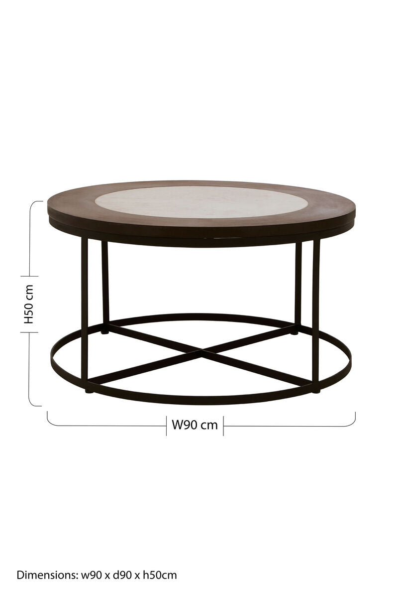 Vasco Side Table With Latticed Base