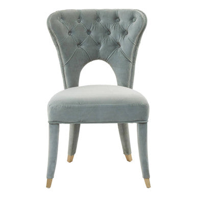 Blue Velvet Tufted Dining Chair | Villi