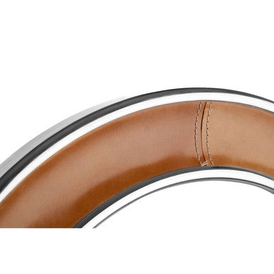 Tan Genuine Leather Wall Mirror | Churchill