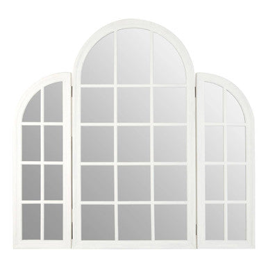 White Finish Dressing Table Mirror | Fret
