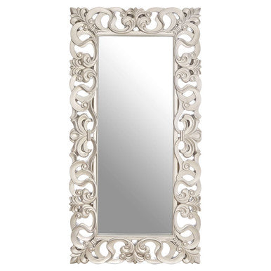 Rectangular Wall Mirror with Silver Finish | Palazio