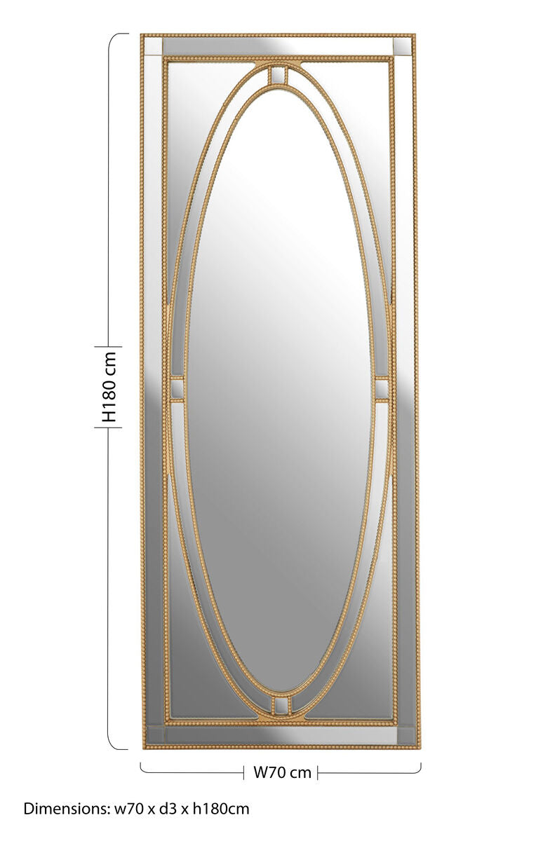 Gold Frame Wall Mirror | Gavra