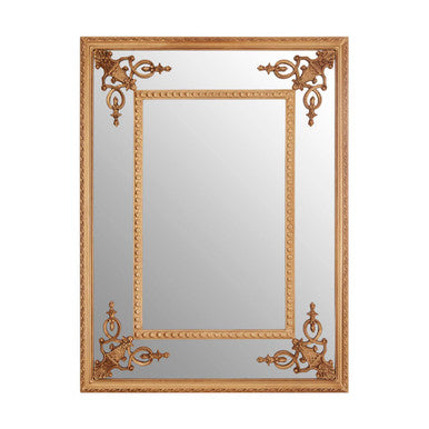 Marseille Gold Motifs Frame Wall Mirror