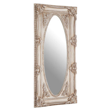 Marseille Champagne Oval Border Wall Mirror