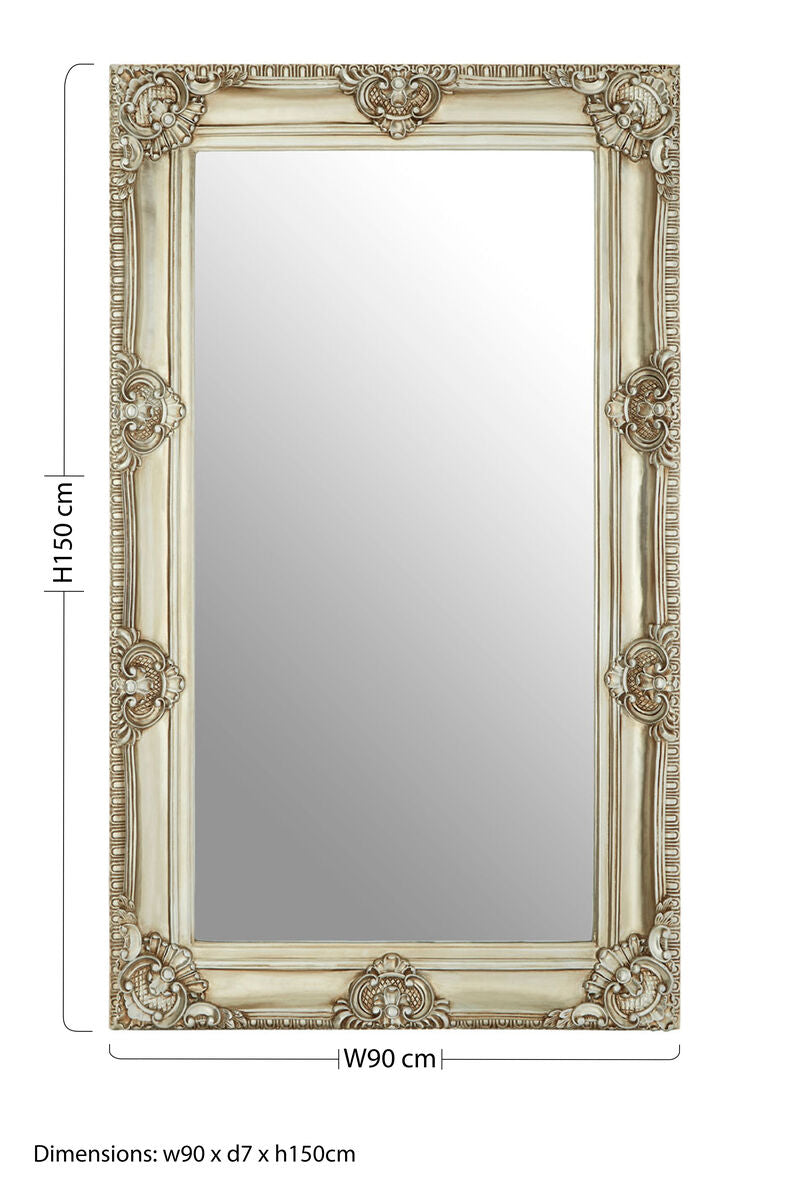 Marseille Champagne Bead And Reel Wall Mirror