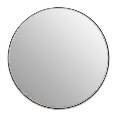 Large Nickel Finish Wall Mirror | Leonov