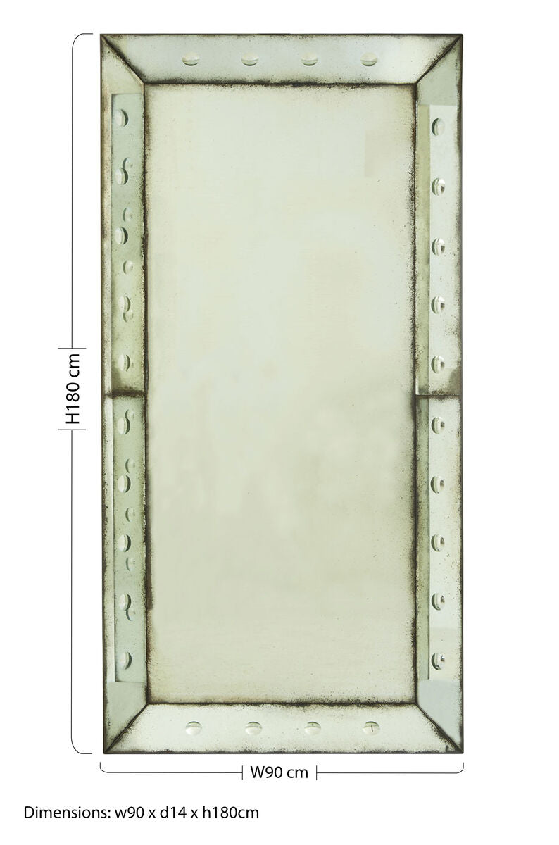 Large Bubble Effect Wall Mirror | Riza