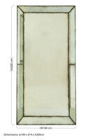 Large Wall Mirror with Bevelled Edges | Riza