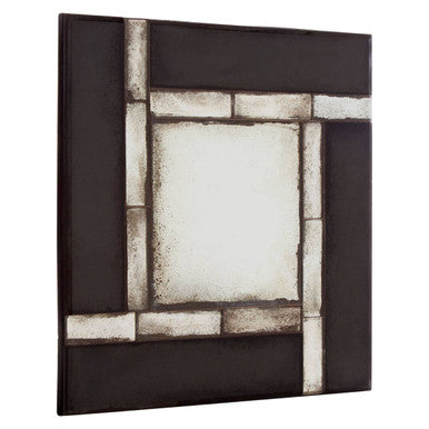 Square and Tiled Design Wall Mirror | Riza