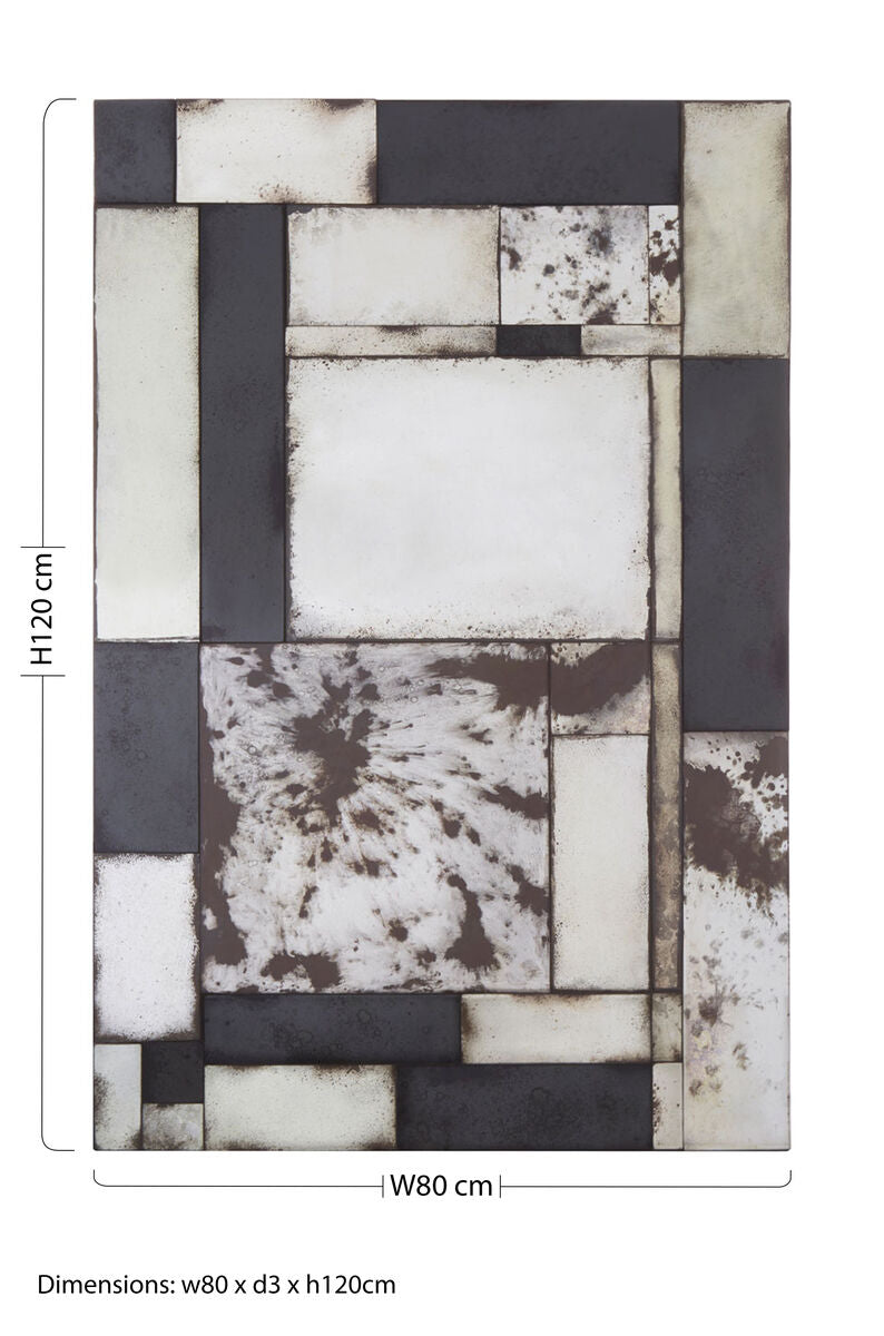 Mosaic Asymmetric Wall Mirror | Riza