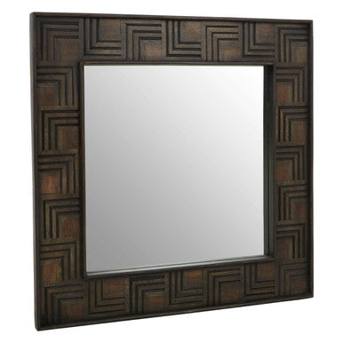 Mango Wood Square Wall Mirror | Surat