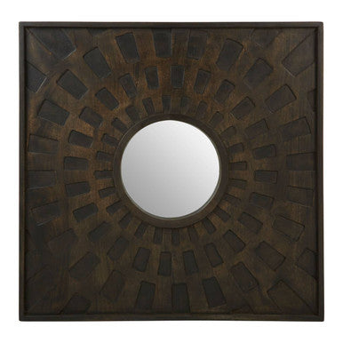 Carved Mango Wood Wall Mirror | Suri