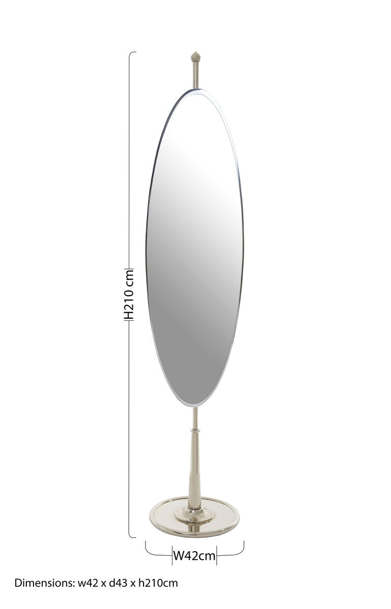 Oval Mirror | Kensington Townhouse