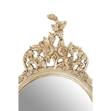 Champagne Finish Round Wall Mirror | Marseille