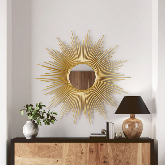 Cristal Wall Mirror With Gold Finish Frame