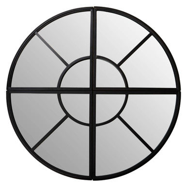 Round Window Pane Wall Mirror | Cosma