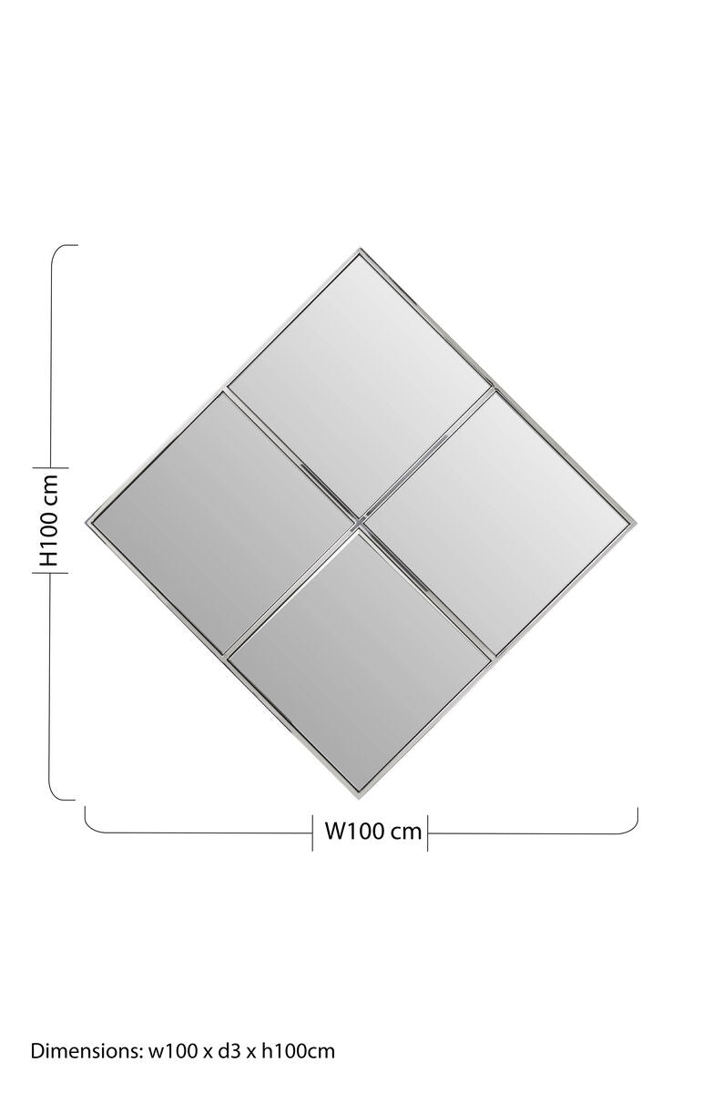 Diamond Frame Wall Mirror | Reva