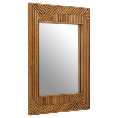 Natural Finish Wall Mirror | Jakara