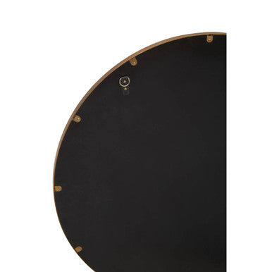 Grenoble Brushed Gold Round Wall Mirror